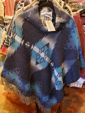 Rhonda Stark Blue Ridge Fringe 30'' Poncho